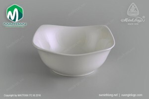 Tô vuông cao 18 cm – Jasmine Ly’s – Trắng Ngà