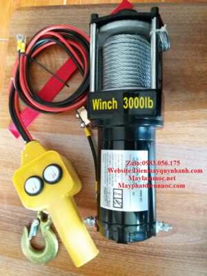 Tời điện kéo xe Yamafuji 3000LB (24V)