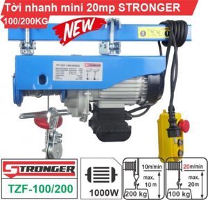 Tời điện nhanh mini Stronger YT-TZF-100/200