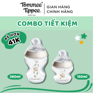 Bộ 2 bình sữa nhựa Tommee Tippee 150ml & 260ml