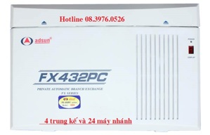 Tổng đài điện thoại Adsun FX432PC - [4CO-24EXT]