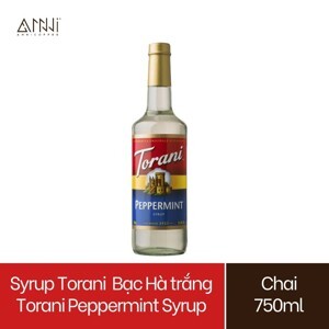 Torani sirô bạc hà trắng peppermint – chai 750ml
