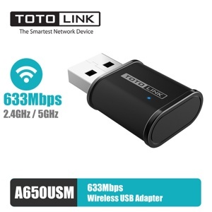 Totolink A650USM - USB Wifi mini băng tần kép AC650