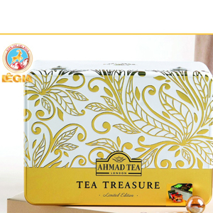 Trà Ahmad Tea Treasure hộp thiếc 6 vị Anh Quốc 120g