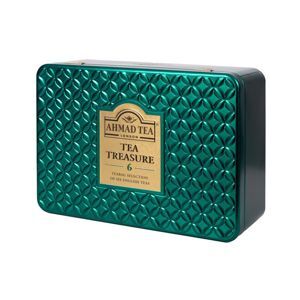 Trà Ahmad Tea Treasure hộp thiếc 6 vị Anh Quốc 120g