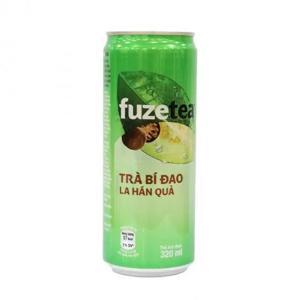 Trà bí đao la hán quả Fuze Tea+ - lon 320ml