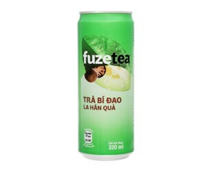 Trà bí đao la hán quả Fuze Tea+ - lon 320ml