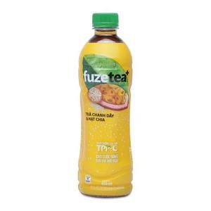 Trà chanh dây và hạt chia Fuze Tea 450ml