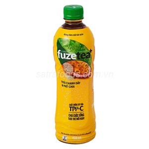 Trà chanh dây và hạt chia Fuze Tea 450ml