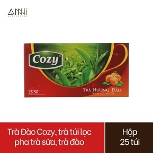 Trà túi lọc Cozy hương đào (25túi/Hộp)