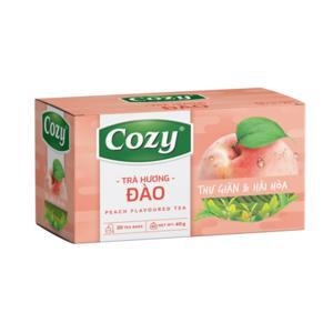 Trà túi lọc Cozy hương đào (25túi/Hộp)