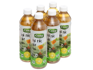 Trà đào tắc mật ong Cozy - Lốc 4 hộp 225ml