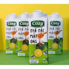 Trà đào tắc mật ong Cozy - Lốc 4 hộp 225ml