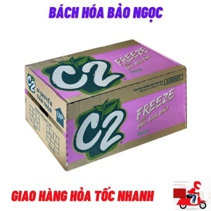 Trà đen C2 hương dâu anh đào Thùng 24 chai 455ml