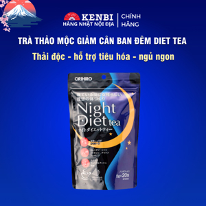 Trà Giảm Cân Night Diet Tea Orihiro Nhật Bản 20 gói