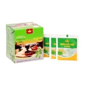 Trà giảo cổ lam Extra Kingphar giúp hạ mỡ máu hộp 25 gói