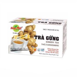 Trà gừng hùng phát hộp 25 gói x 2g