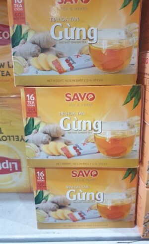 Trà gừng túi lọc Savo 40g