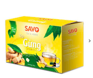 Trà gừng túi lọc Savo 40g