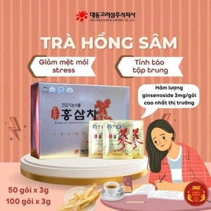 Trà hồng sâm Hàn Quốc Daedong 100 Gói