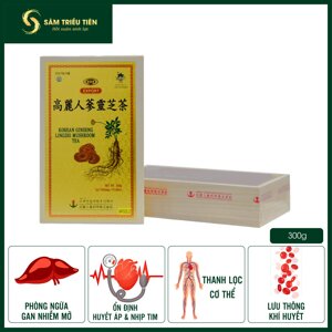 Trà linh chi Ginseng House - Lingzhi Tea - Hộp 3gr x 100 gói