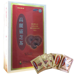 Trà linh chi Hàn Quốc hộp gỗ 100 gói