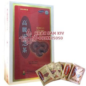 Trà linh chi Hàn Quốc hộp gỗ 100 gói