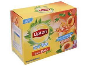 Trà Lipton ice tea hòa tan vị đào - 224g (16 gói x 14g)