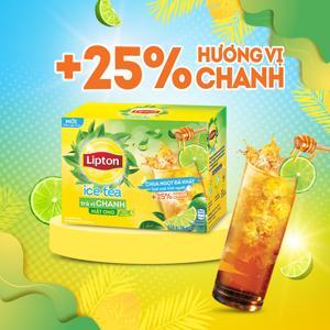 Trà Lipton ice tea hòa tan vị chanh mật ong - hộp 224g (16 gói x 14g)