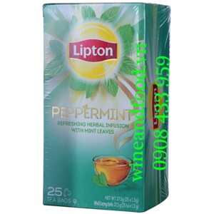 Trà lipton peppermint (hộp 1.5g x 25 gói)