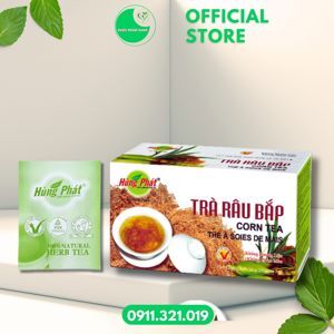 Trà râu bắp Hùng Phát hộp 25 gói x 2g