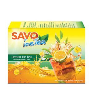 Trà SAVO Chanh (Lemon Tea) - Hộp 25 Gói x 2g