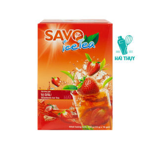 Trà SAVO Dâu (Strawberry Tea) - Hộp 25 Gói x 2g