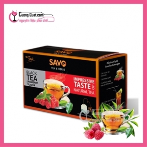 Trà SAVO Phúc Bồn Tử (Rasberry Tea) - Hộp 25 Gói x 2g