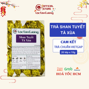 Trà Shan Tuyết cổ thụ Tà Xùa Lộc Tân Cương hộp 20 tép x 10g