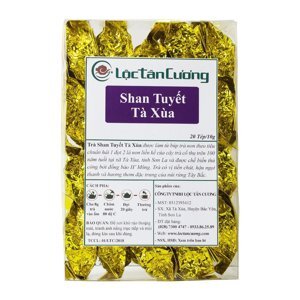 Trà Shan Tuyết cổ thụ Tà Xùa Lộc Tân Cương hộp 20 tép x 10g