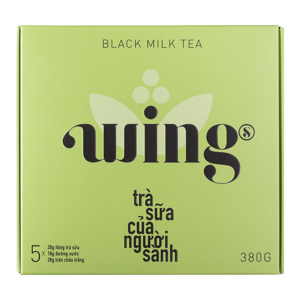 Trà sữa hòa tan Wings 380g x Hộp 5 Vị