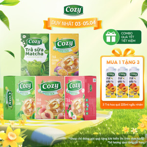 Trà sữa matcha Cozy - Thùng 24 hộp 225ml
