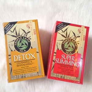 Trà thảo dược thanh lọc cơ thể Triple Leaf Tea Detox Cleansing & Revitalizing - 20 túi
