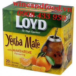 Trà túi lọc Loyd Yerba Mate Mandarine hộp 34gr