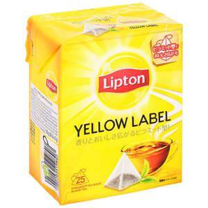 Trà túi lọc nhãn vàng Lipton hộp 50g