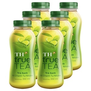 Trà xanh vị chanh tự nhiên TH True Tea chai 350ml
