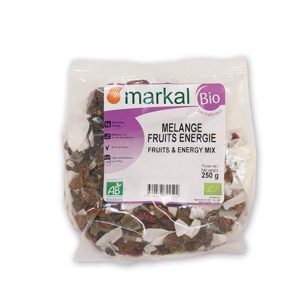 Trái cây khô hữu cơ tổng hợp Energy Markal gói 250g