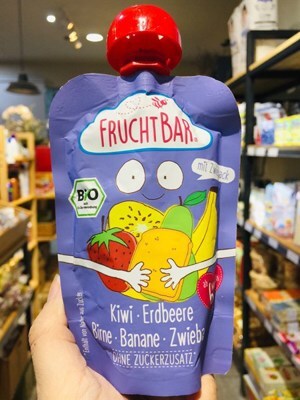 Trái cây nghiền hữu cơ FruchtBar Đức 6m (100g)