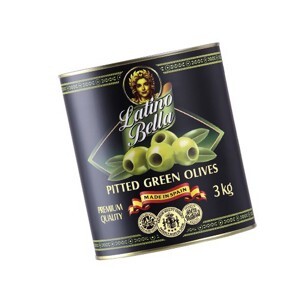 Trái oliu đen không hạt hiệu Latino Bella 3kg