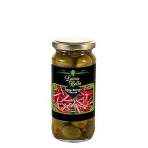 Trái oliu nhân ớt Latino Bella 235g