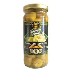 Trái oliu nhân tỏi Latino Bella 235g