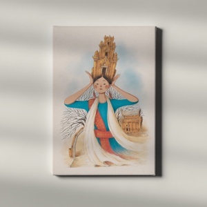 Tranh Canvas Cô gái Chăm Pa