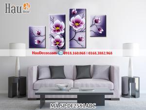 Tranh Canvas Vicdecor hoa nghệ thuật 4 - TCV0023