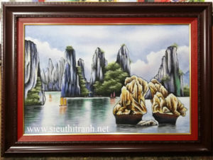 Tranh đá quý Vịnh Hạ Long TD111